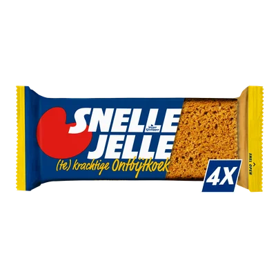 Snelle Jelle Ontbijtkoek 4 stuks Wikkel 220 g
