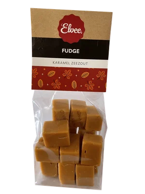 Elvee Karamel zeezout fudge Zak 160 g