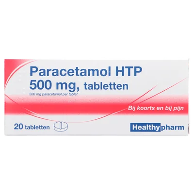 HTP Paracetamol 500mg Doos 20 st