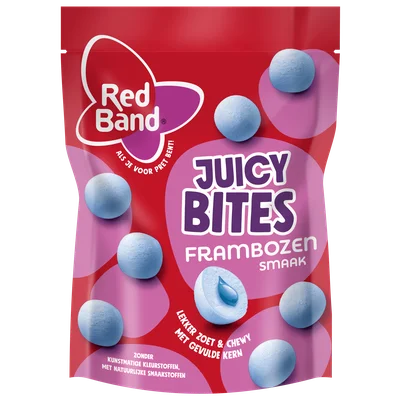 Redband Juicy bites framboos Zak 145 g