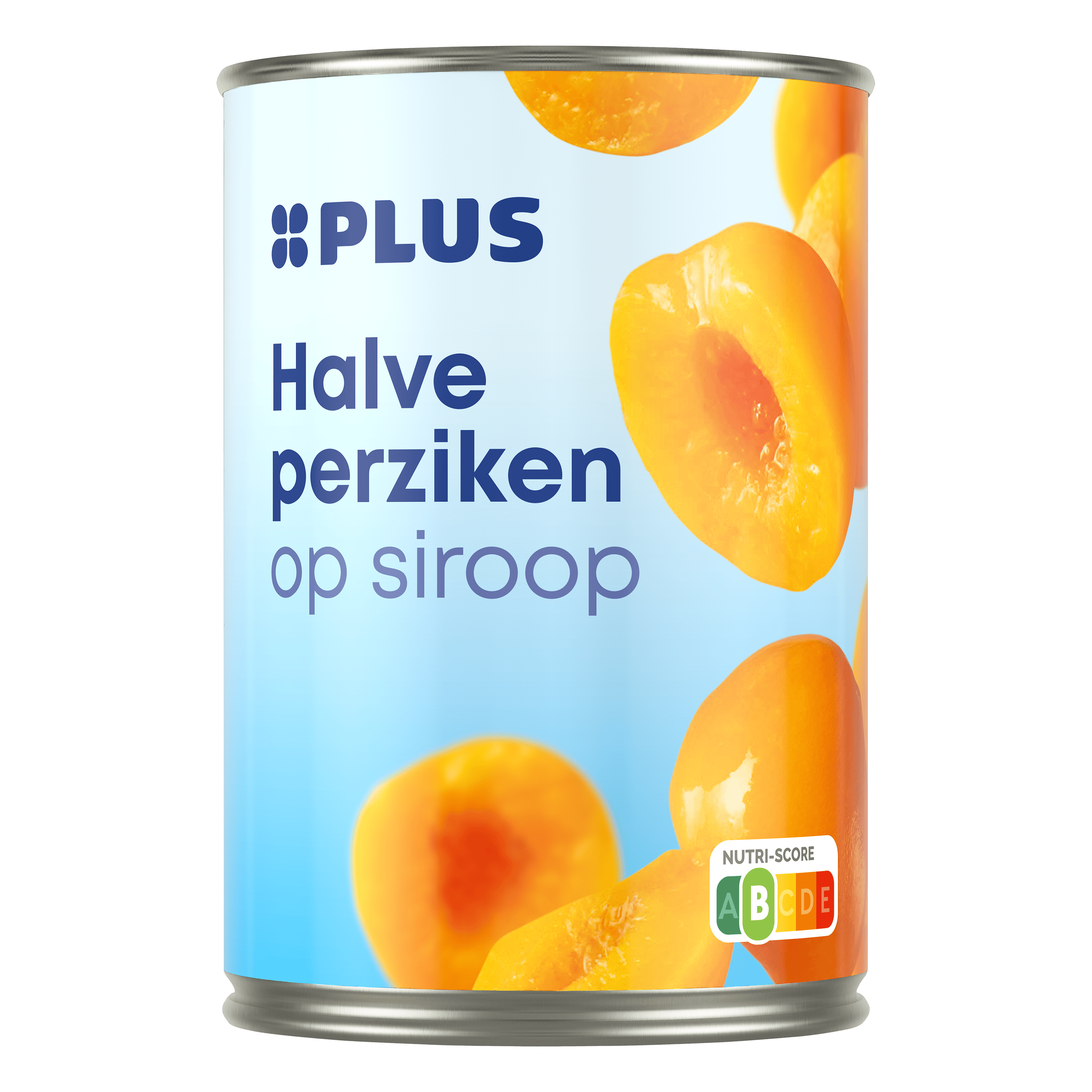 PLUS Perziken lichte siroop Blik 410 g