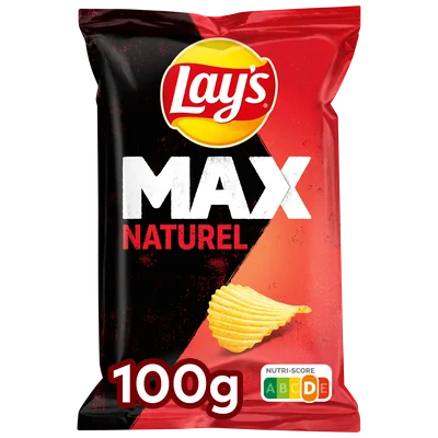 Lays Max Ribbel Chips Naturel Zak 100 g
