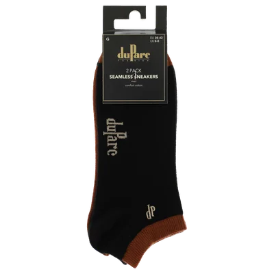 DuParc Herensneakersok zwart/bruin 39-42