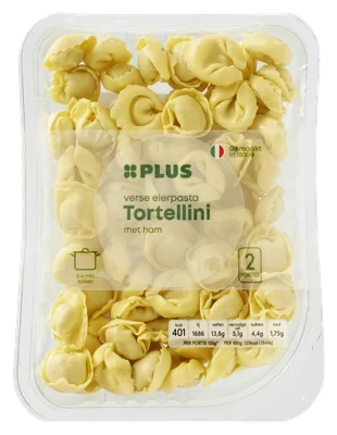 PLUS Tortellini met ham Blister 250 g
