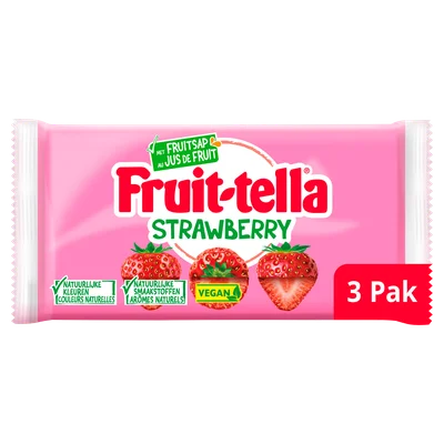 Fruittella Strawberry 3p Set 3 st