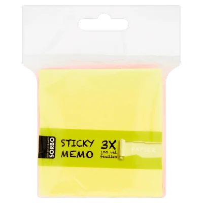 Home &amp; Office Memoblokjes neon 100 vel Zak 1 st