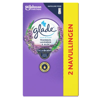 Glade by Brise Touch&amp;Fresh navul duo lavender en aloe Doos 14 g