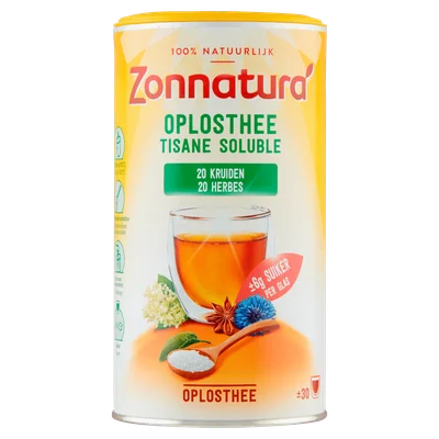 Zonnatura Oplosthee 20-kruiden bio Blik 200 g