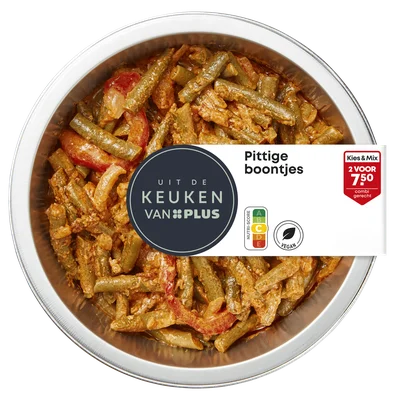 Uit de keuken van Pittige boontjes Bakje 300 g