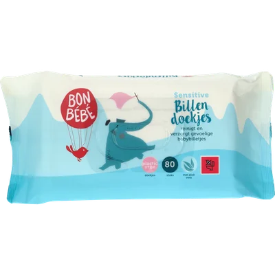 Bonbebe billendoekjes sensitive Wikkel 80 st