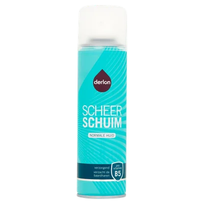 Derlon Scheerschuim normale huid Blik 250 ml