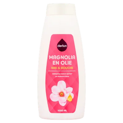 Derlon Bad en douche magnolia en olie Fles 1000 ml