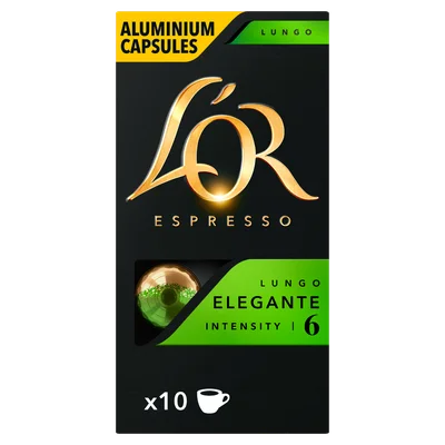 L'Or Lungo elegante koffiecups Doos 10 st