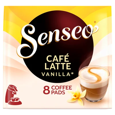Senseo Café latte vanilla koffiepads Zak 8 st