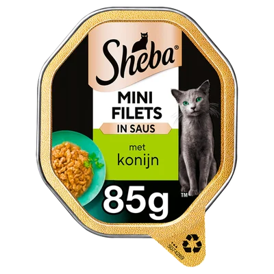 Sheba Selection konijn wild Kuipje 85 g