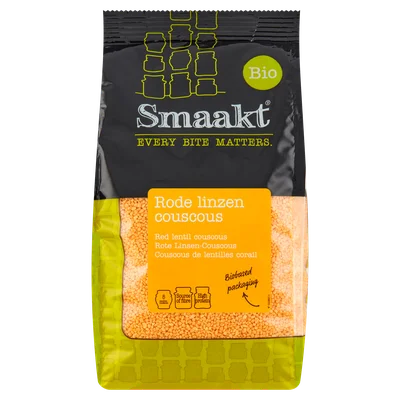 Smaakt Rode linzencouscous bio Zak 375 g