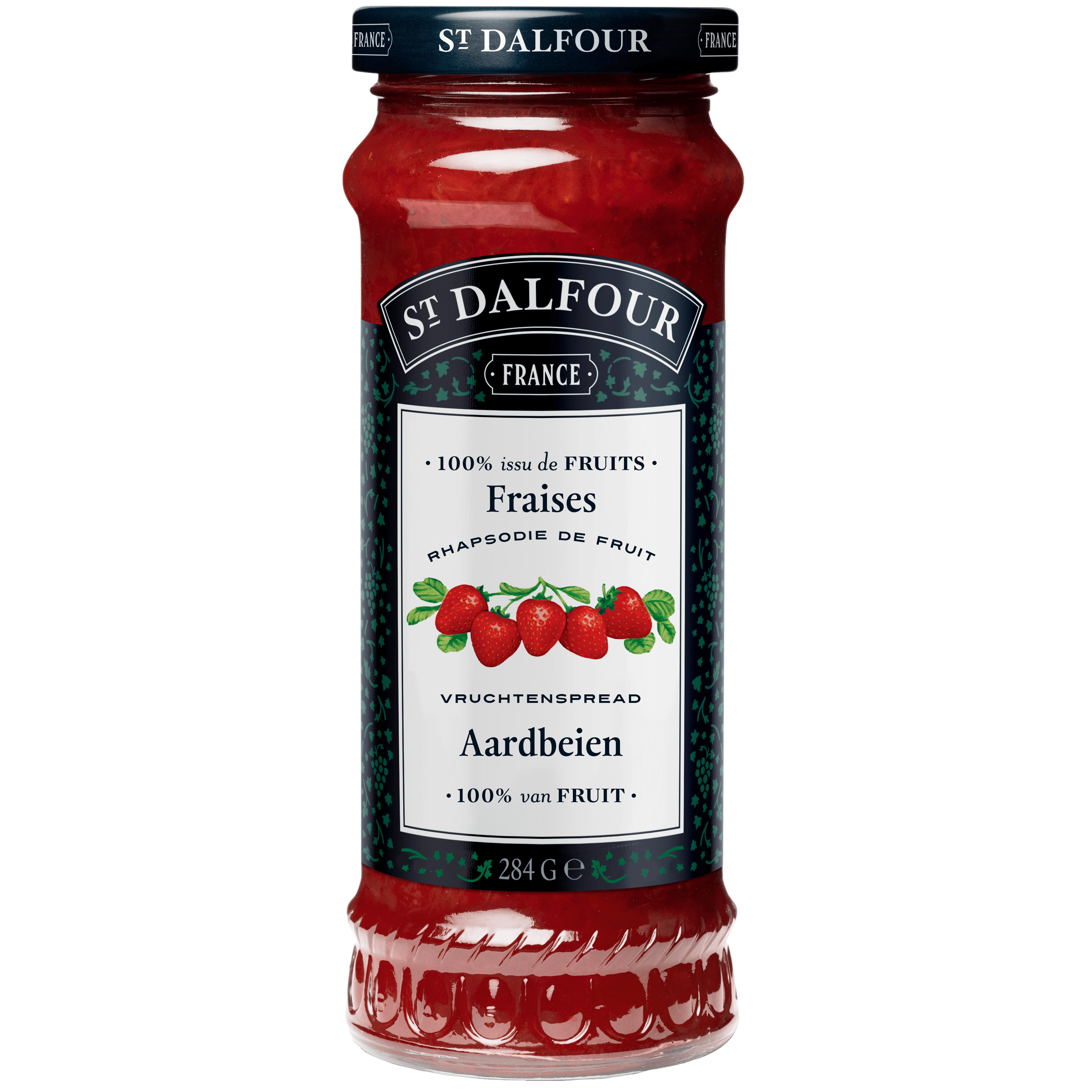 St.Dalfour Vruchtenspread aardbeien Pot 284 g