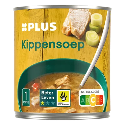 PLUS Kippensoep Blik 300 ml