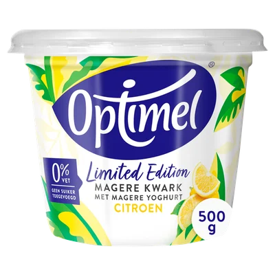 Optimel Kwark variatie 0% vet Beker 500 g