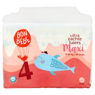 Bonbebe Luiers maat 4 maxi 8-16 kg Stazak 40 st