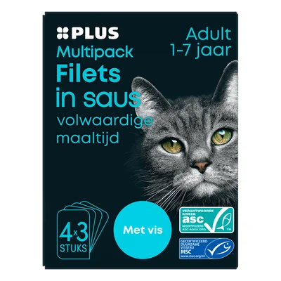 PLUS Filets in saus vis Doos 12 st