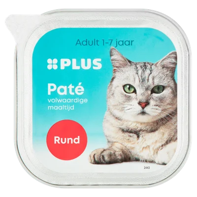 PLUS Katten paté Rund Kuipje 100 g
