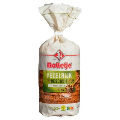 Bolletje Vezelrijk beschuit meerzaden Rol 155 g