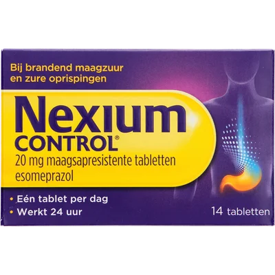 Nexium Maagtabletten 20mg Doos 14 st