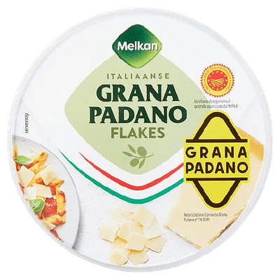 Melkan Grana Padano Flakes Bakje 100 g