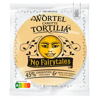 No Fairytales Wortel tortilla Zak 200 g