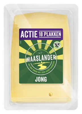 Maaslander Jong 50+ plakken voordeelverpakking Tray 450 g