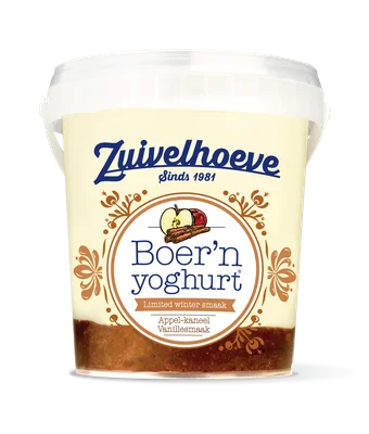 Zuivelhoeve Boer'n yoghurt Appel Kaneel Emmer 750 g