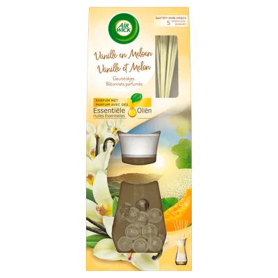 Airwick Geurstokjes Vanille en meloen Doos 33 ml
