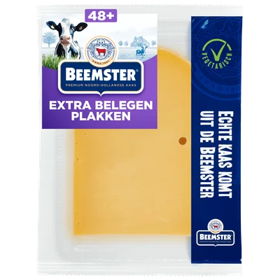Beemster Extra belegen 48+ plakken 200 gram