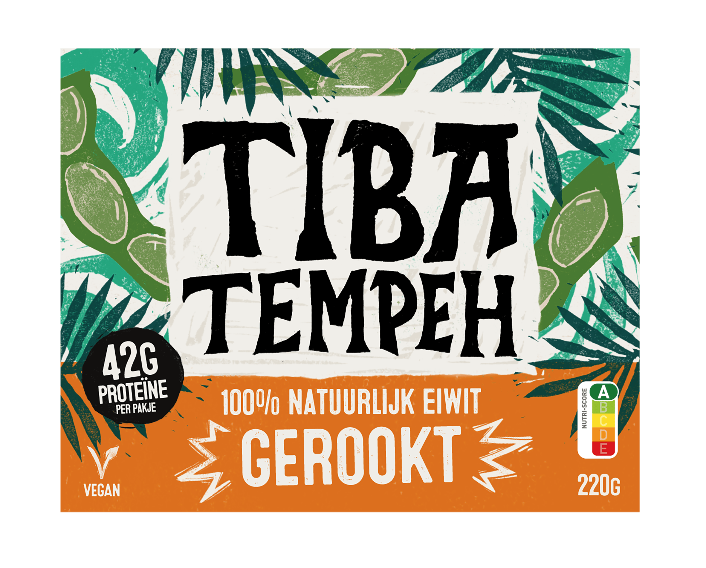 Tiba Tempeh Blok gerookt Tray 220 g