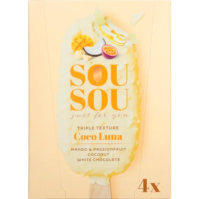 Sou Coco luna 4x 100 ml Doos 4 st