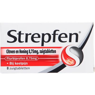 Strepfen H&amp;L 8.75mg zuigtabletten Pot 8 st