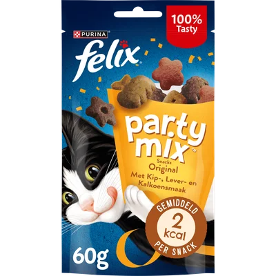 Felix Party Mix Original kattensnacks kip Stazak 60 g