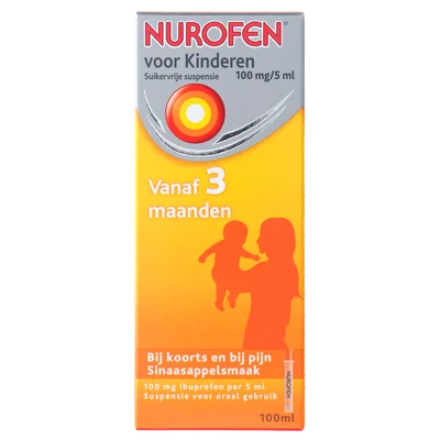 Nurofen Kind (suikervrij) Doos 100 ml
