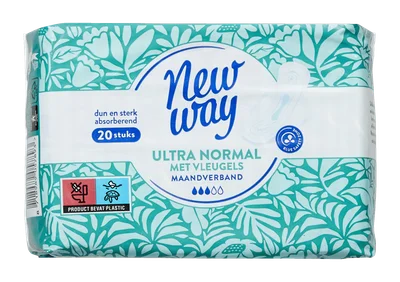 New Way Maandverband ultra normaal vleugels Zak 20 st