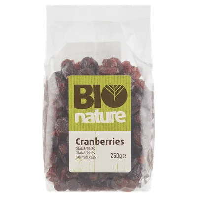 Bio Nature Cranberry's bio Zak 250 g