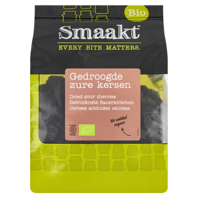 Smaakt Zure Kersen Bio Zak 225 G