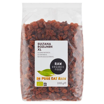 Raw Organic Food Sultanarozijnen RAW bio Zak 1 kg