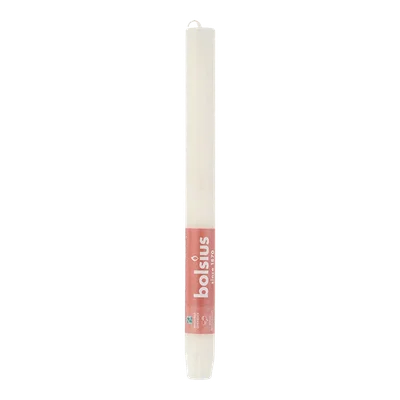 Bolsius Rustiek Shine dinerkaars Soft Pearl Stuk 1 st