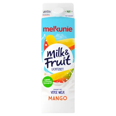 Melkunie Milk&amp;Fruit Lichtzoet mango Pak 1000 ml