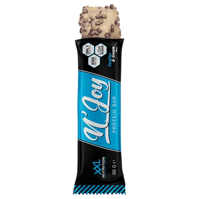 XXL Nutrition High protein bar 2.0 cookies &amp; cream Wikkel 50 g