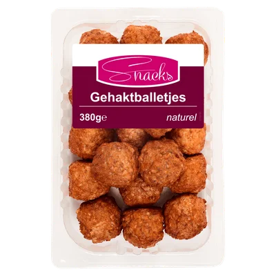 Snacks Gehaktballetjes Tray 380 g