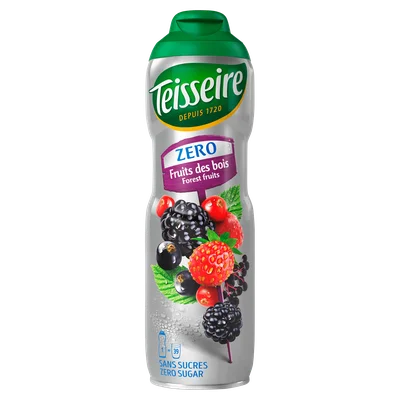 Teisseire Siroop bosvruchten zero Blik 600 ml