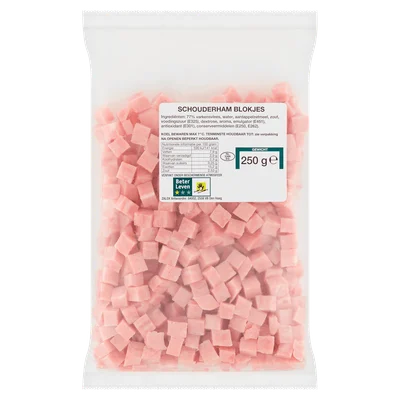 Merkloos Schouderhamblokjes Krimp 250 g