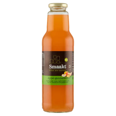 Smaakt Appel-gember sap bio Fles 750 ml